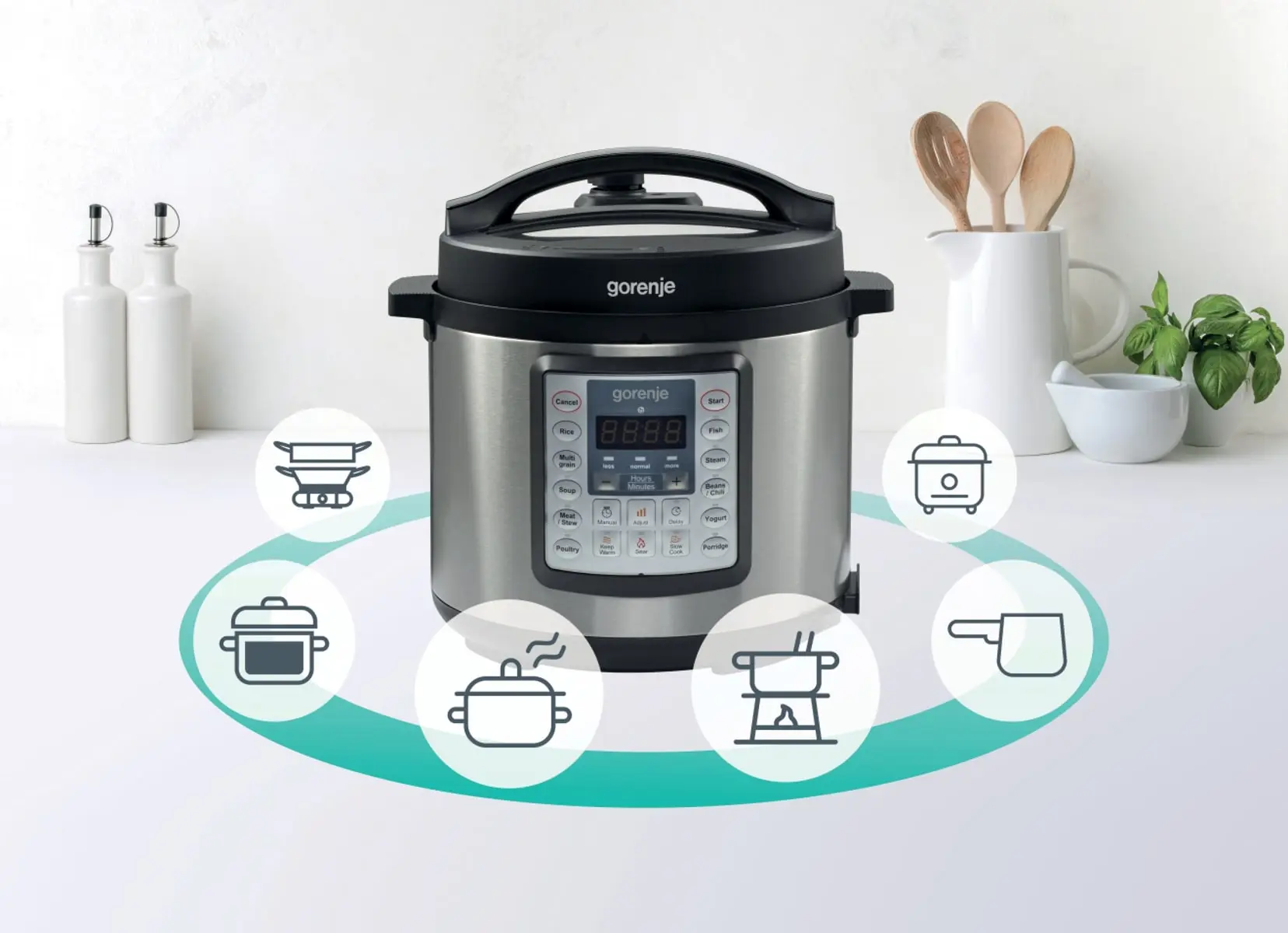 Мултикукър Gorenje MC6MBK, (13634): Мултикукър с режими