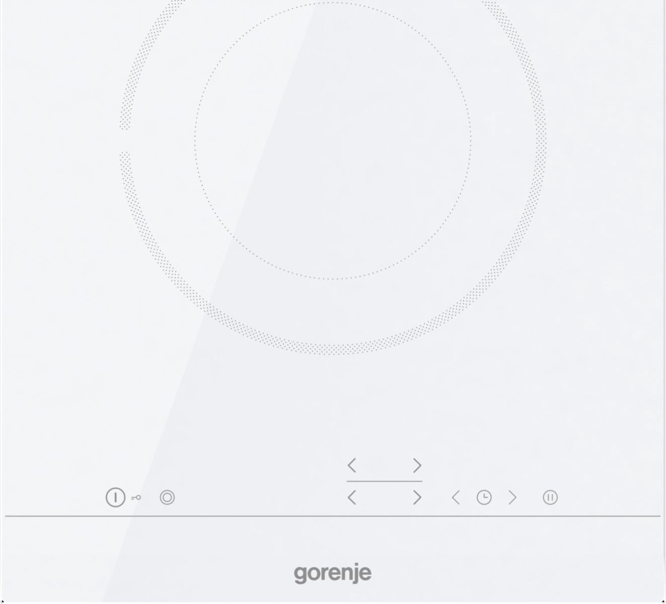 Готварски плот за вграждане Gorenje ECT322WCSC, 2900W, бял, (13517): Бял плот отгоре
