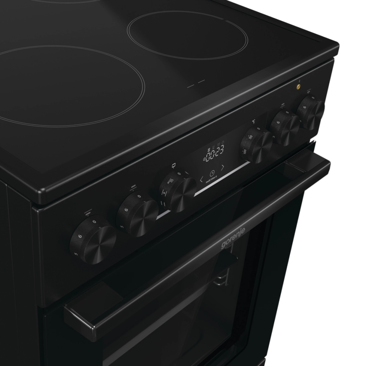 Готварска печка Gorenje GEC5C40BG, (35940299): Плот и контролен панел