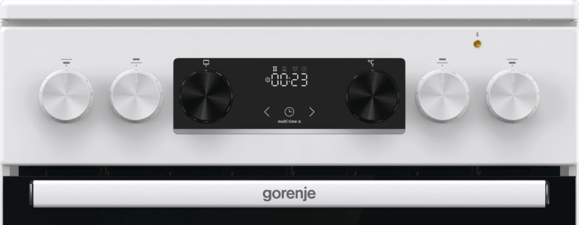 Готварска печка Gorenje GECS5C70WA, 70L, AirFry, Бял, (13704): Панел за управление