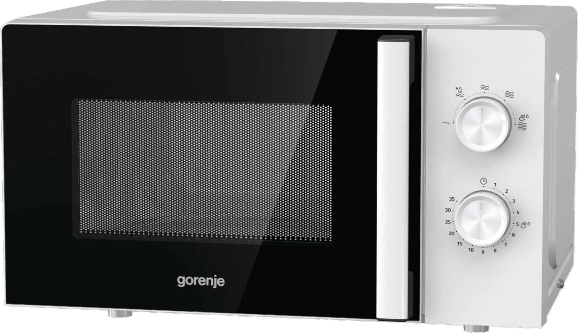 Микровълнова фурна Gorenje MO20E1WH, 20 литра, 800W, бял, (13725): Бяла микровълнова фурна