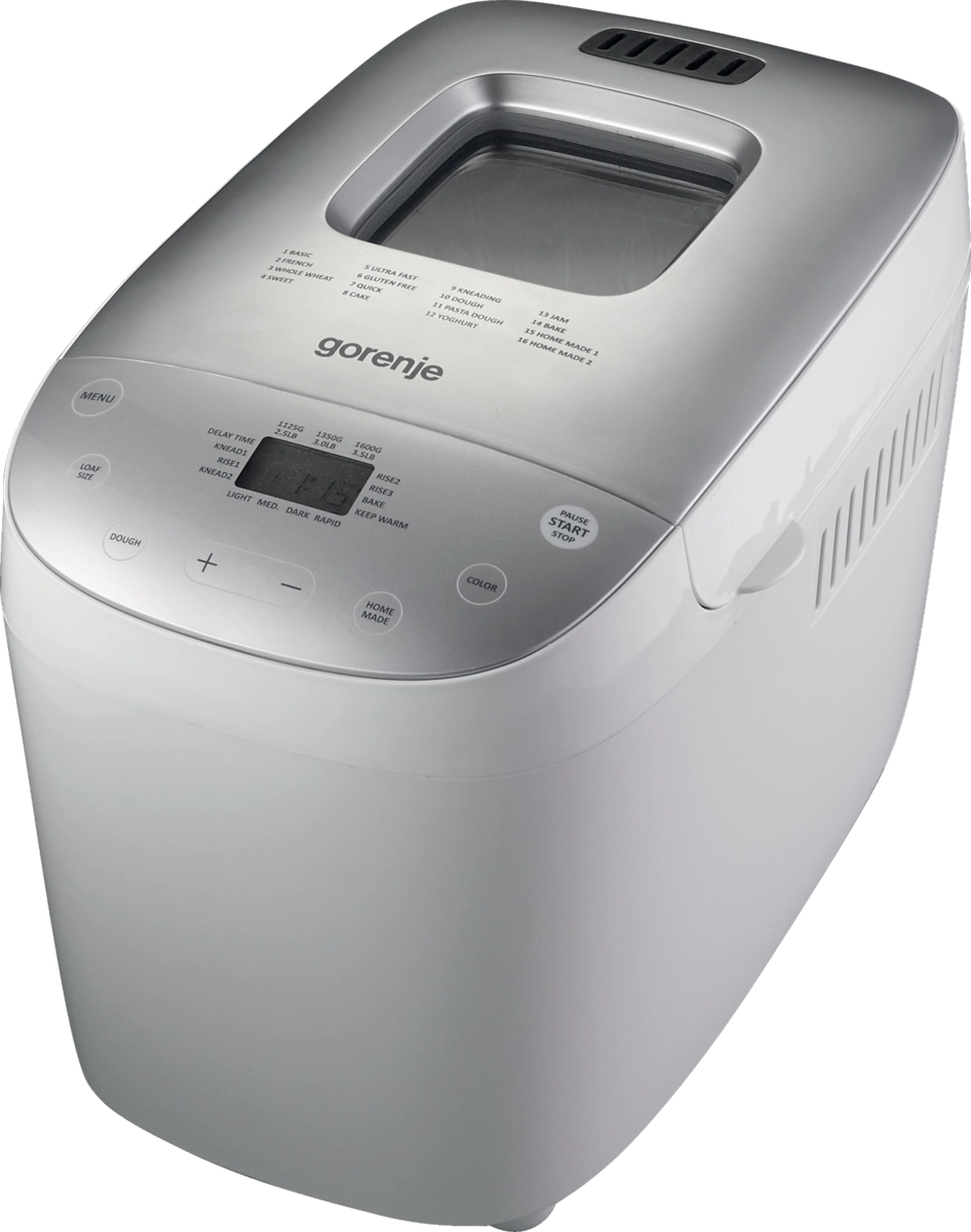 Хлебопекарна Gorenje BM1600WG, 850W, 16 програми, (13486): Хлебопекарна с контролен панел