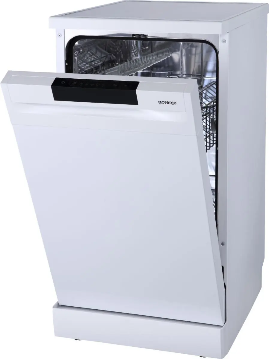 Съдомиялна Gorenje GS520E15W, 9 комплекта, бял, (13614): Съдомиялна с отворена врата