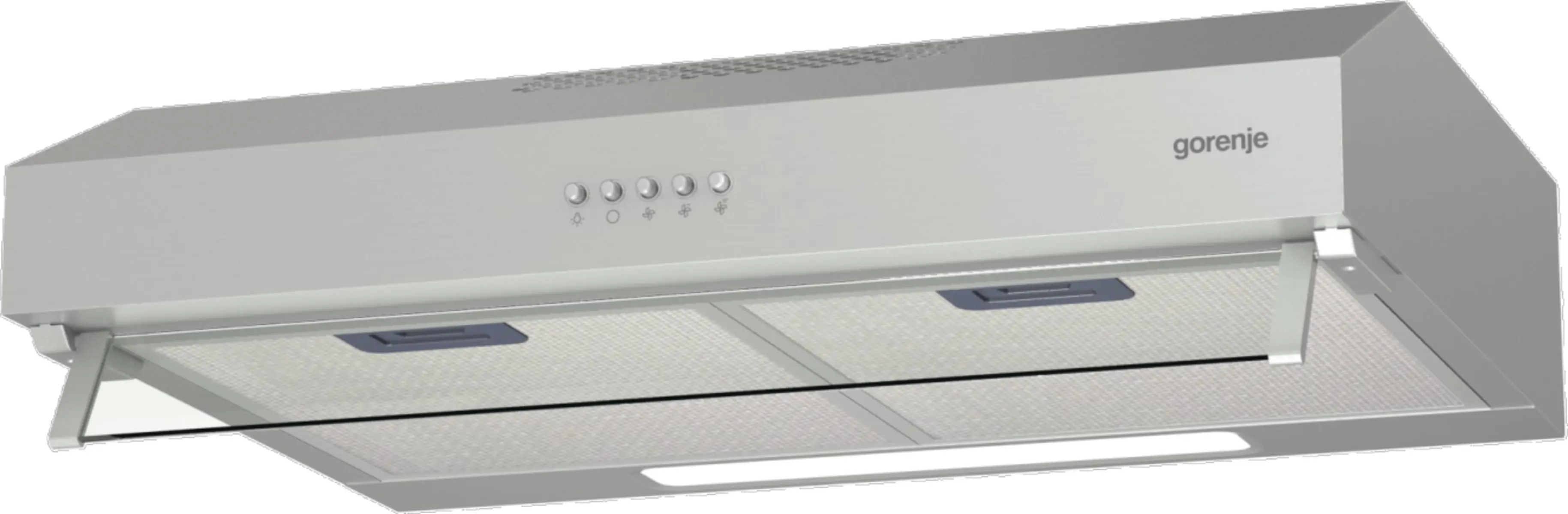 Абсорбатор Gorenje WHU629AX/M, 381 м³/ч, два мотора, инокс, (13598): Долна страна на абсорбатора