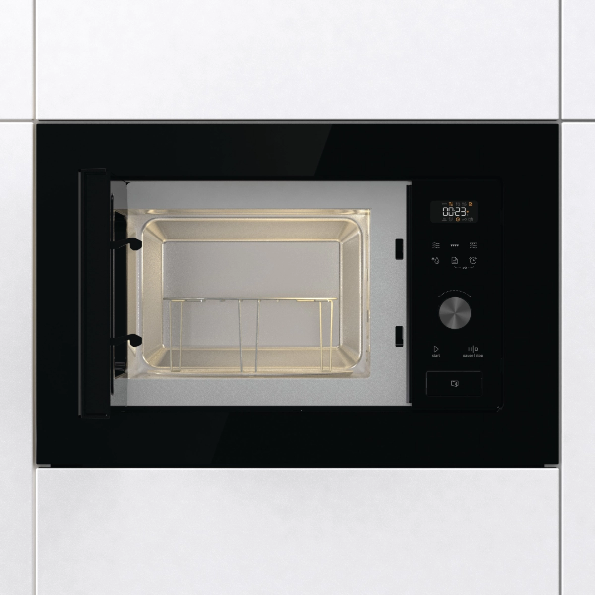 Микровълнова фурна за вграждане Gorenje BM201AG1BG, (13635): Отворена фурна отвътре