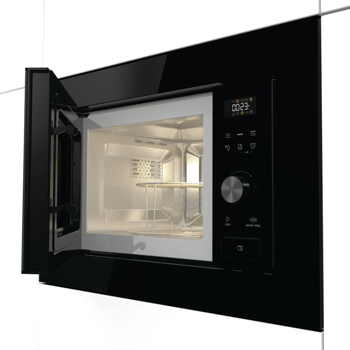 Микровълнова фурна за вграждане Gorenje BM201AG1BG, (13635): Отворена фурна отвътре