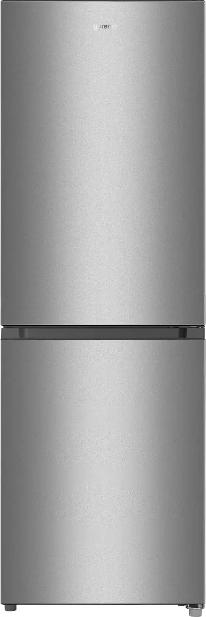 Хладилник с фризер GORENJE RK416EPS4, 230 L, LED осветление, Сив, (20737): Хладилник отпред