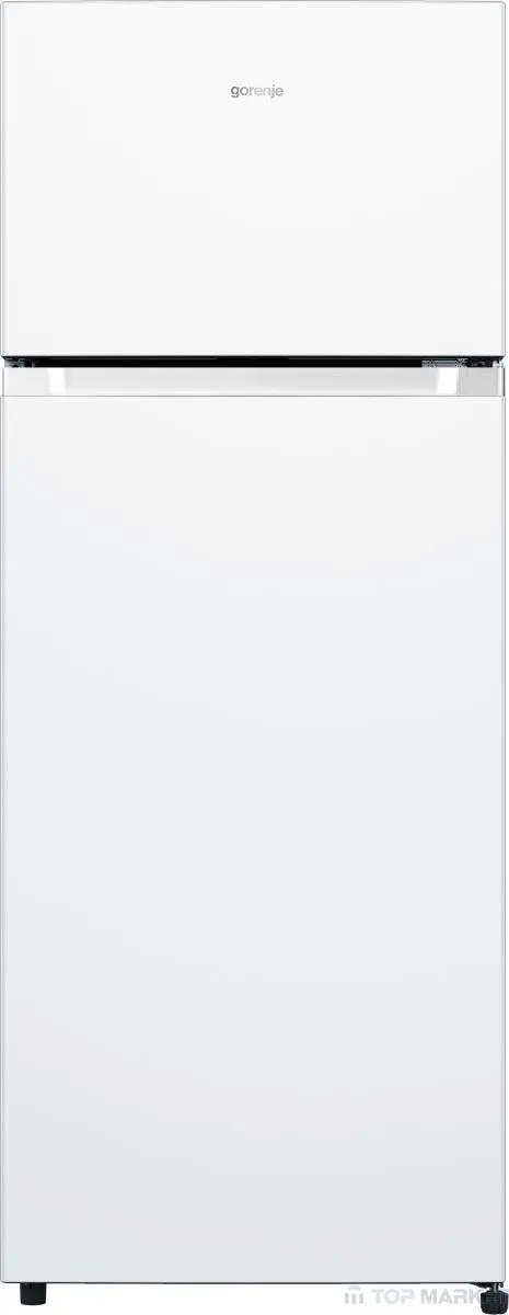 Хладилник с горна камера GORENJE RF4142PW4, 206 л, Механично управление, LED осветление, Бял, (17516): Хладилник отпред