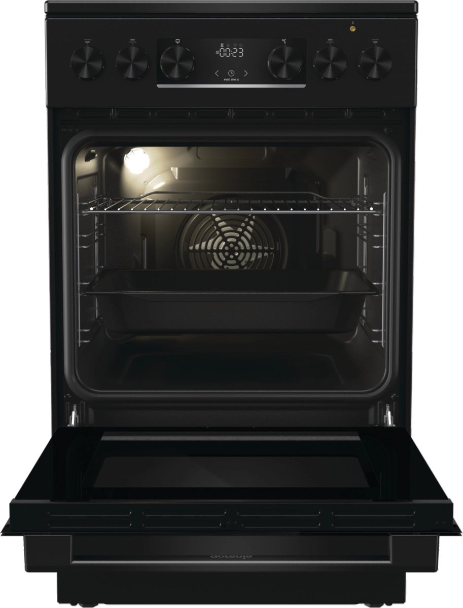 Готварска печка Gorenje GEC5C40BG, (35940299): Отворена фурна отвътре