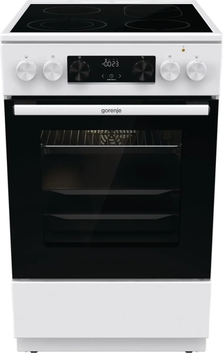 Готварска печка Gorenje GECS5C70WA, 70L, AirFry, Бял, (13704): Готварска печка отпред