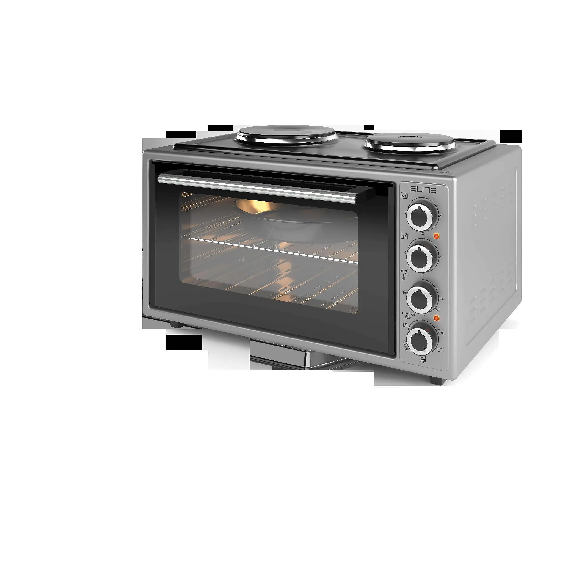 Мини печка 48л elite emo-fl 48 2588, (35946082): Мини печка с котлони