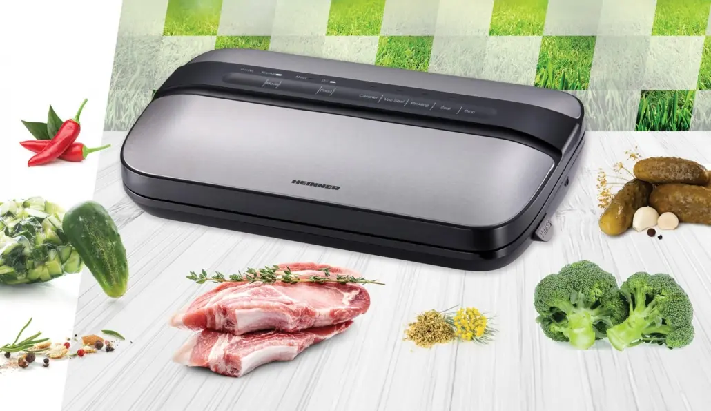 Машина за вакуумиране HEINNER HAV-EDC120SS, (35950167): Вакууматор от ъгъл