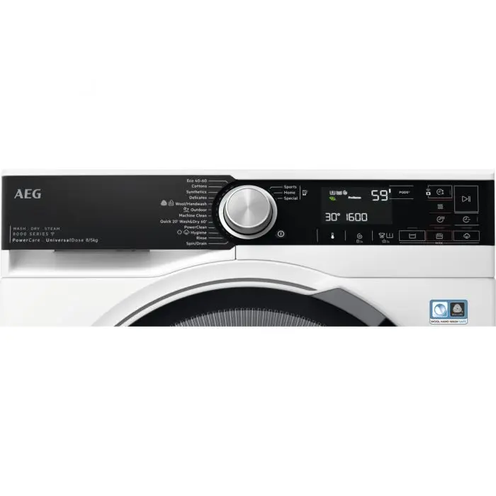 Пералня със сушилня AEG LWR85865O, (21865): Панел за управление