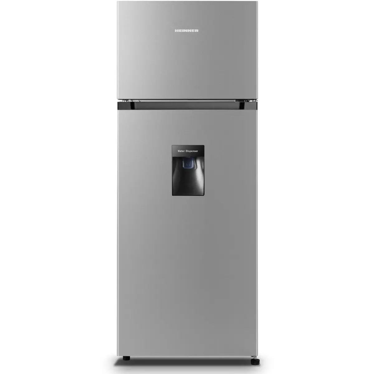Хладилник HEINNER HF-HS205SWDE++, 206 л, Диспенсър за вода, LED осветление, Сребрист, (35922898): Хладилник с диспенсър