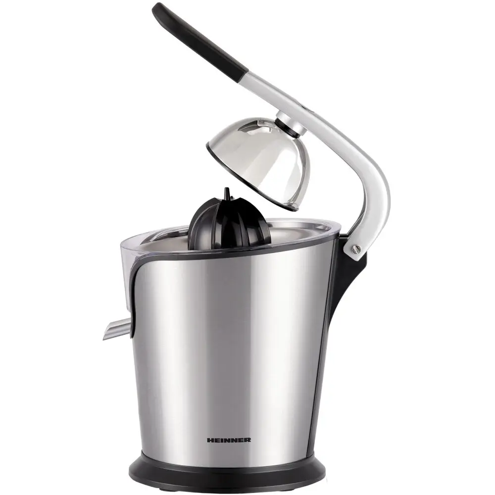 Цитрус преса HEINNER C160SS, 160W, Инокс, (17226): Цитрус преса с вдигнат лост