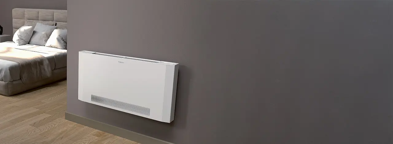 Вентилаторен конвектор TESY AirThermica FCU 600, Wi-Fi, Изводи от ляво, (35950175): Конвектор на стената