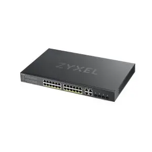 Суич ZYXEL GS1920-24HPV2, 24 портов Gigabit Smart-Managed PoE, за монтаж в шкаф, (35933372)