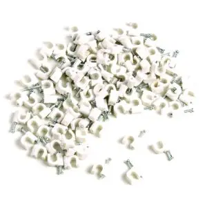 Скоба за телеф. кабел 5mm / плик 100бр TopStrong, (35928478)