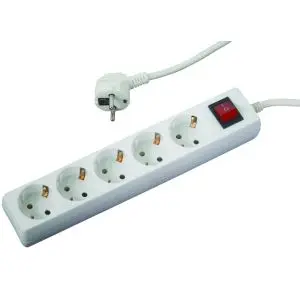 Разклонител 5 гнезда с кабел 1.5m х1.5mm2 с ключMK, (35929345)