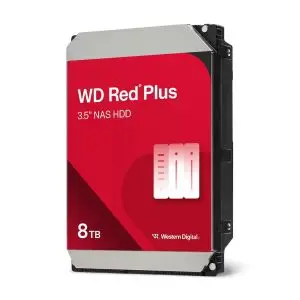 Хард диск WD Red Plus, 8TB NAS, 3.5', 256MB, 5640RPM, WD80EFPX, (35938565)