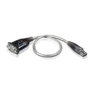 Кабел конвертор ATEN UC232, USB-A мъжко - Сериен порт RS232, 35 cm, (35933824)