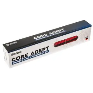 Комплект оплетени кабели Kolink Core, Black/Red, (35935755)
