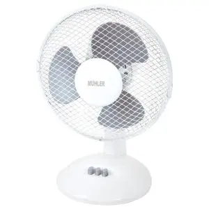 Вентилатор настолен 9'' Muhler FM-9, 20W, 3 перки, (35942036)