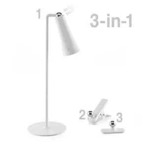 LED магнитна лампа Flexy, 3v1, 3W, 4000K, Бяла, (35942997)