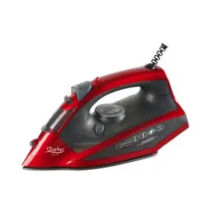 Парна ютия ZEPHYR ZP 1050 BYC, 2500W, 260 мл, Керамична плоча, Самопочистване, Вертикално гладене, Червен, (18777)
