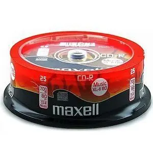 CD-R Music XL-II MAXELL, 700MB, 80 min, 25 бр, (35932763)