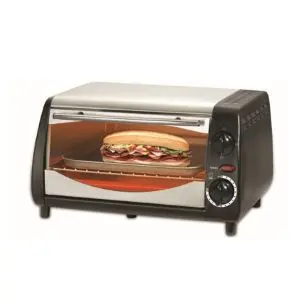 Тостер за сандвичи - фурна SAPIR SP 1441 NSB, 800W, 10 литра, Таймер, Черен/сребрист, (18686)