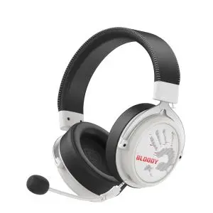 A4tech Bloody МR-590 Геймърски безжични слушалки с микрофон,Bluetooth 3.5мм жак, бял, (35940140)