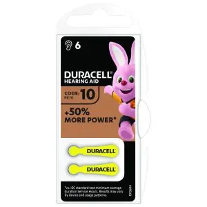 Батерия цинково въздушна DURACELL ZA10 6 бр., (35934535)