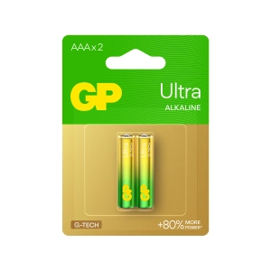 Алкална батерия GP ULTRA LR03 AAA /2 бр. в опаковка/ блистер 1.5V GP,GP24AU, (35933266)