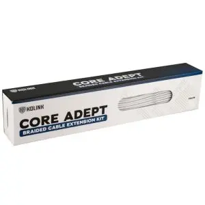 Комплект оплетени кабели Kolink Core, White, (35935756)