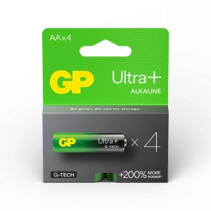 Алкална батерия GP ULTRA PLUS LR6 AA /4 бр. в опаковка/ 1.5V, (35932530)