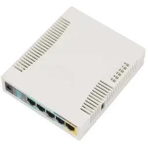 Безжичен Access Point MikroTik RB951Ui-2HnD, 2.4Ghz AP, 5x10/100 Ethernet, USB, 600MHz CPU, 128MB RAM, (35933736)