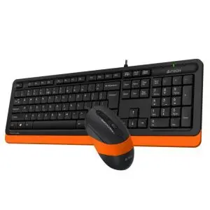 Комплект клавиатура и мишка A4TECH Fstyler F1010, Оранжев, (35933728)