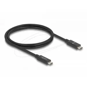 Delock Кабел E-Marker USB-C, 80 Gbps, 16K 60 Hz, PD 3.1 240 W, 1 m, черен, (35939509)