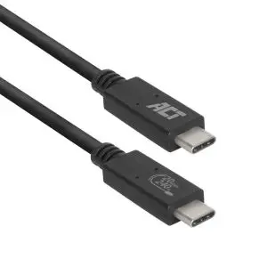 ACT Кабел USB-C - USB-C, 1 м / USB4, 20Gbps, 240W, сертифициран USB-IF, (35939730)