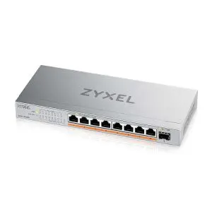 Суич ZyXEL XMG-108HP  8 портов 2,5Gb + 1xSFP+, 100W PoE++, неуправляем, (35937839)