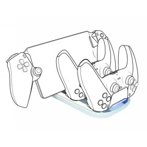 Зарядна станция Nacon, За DualSense падове и Playstation Portal, (35938795)