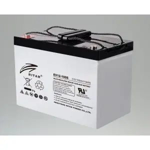 Оловна батерия RITAR (EV12-100S), 12V, 100Ah 306/ 168/ 211 mm, За електрически колички, (35934342)