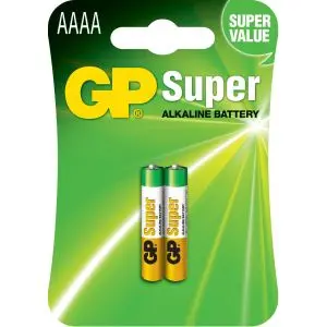 Алкална батерия GP 1.5V AAAA LR61- 2бр. в опаковка GP, (35932523)