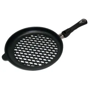 Тиган за барбекю AMT 32cm, височина 4cm, перфориран, (35941353)