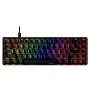 Геймърскa механична клавиатура HyperX Alloy Origins 65, HyperX Aqua суичове, Черен, (35935330)