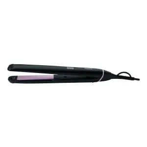 Преса за коса Philips Straight Care BHS674/00, 10 Нива на температура, 220 градуса, Керамично покритие, Плочи XL 105 мм, Черна