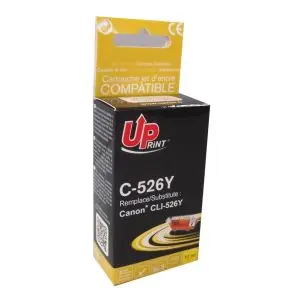 Мастилница UPRINT CLI526 CANON, С чип, Yellow, (35932439)