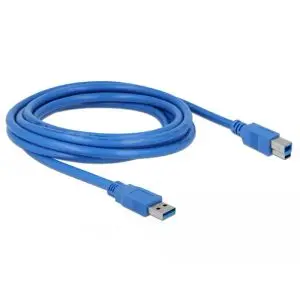Кабел Delock USB-A - USB-B, 3m, (35937534)