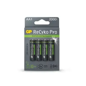 Акумулаторна Батерия GP R6 AA 2000mAh RECYKO + PRO Fast Flash GP-BR-210AAHCF-APCEB4 NiMH /до 500 цикъла/ 4 бр. в опаковка GP, (35934885)